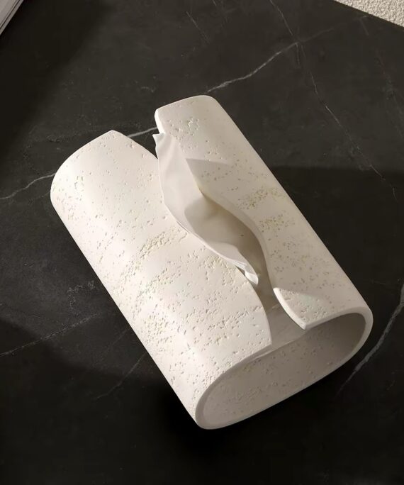 The Alabaster Flow Resin Tissue Cover