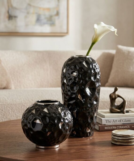 OBSIDIAN Royal Vase Set