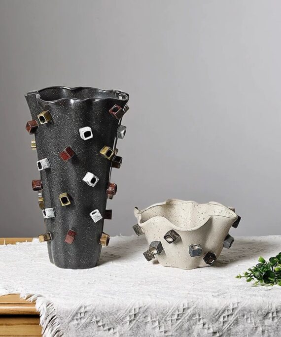 Sculptural Filigree Vases