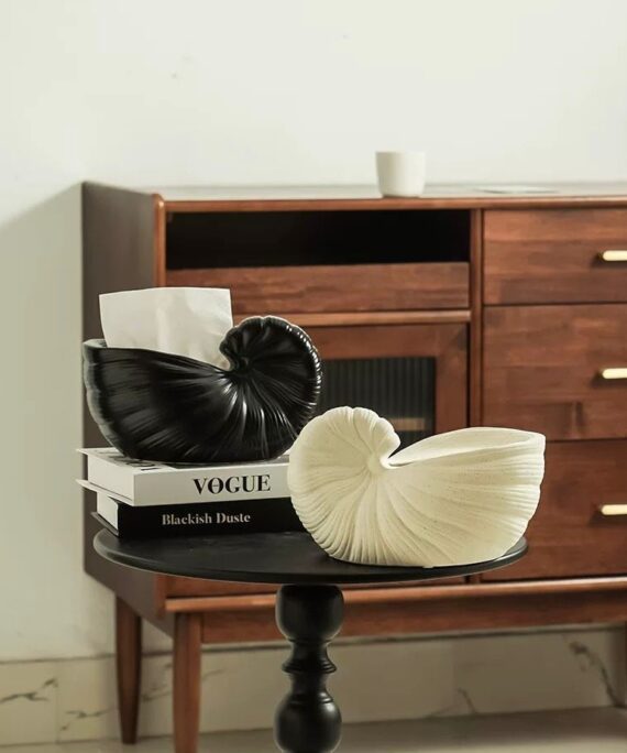 Sculptural Porcelain Tissue Box