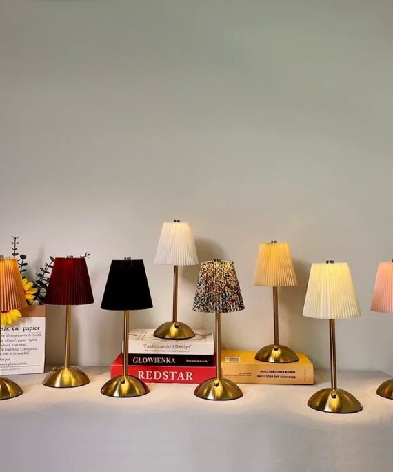 BELLA Pleated Table Lamp – French Chic Collection