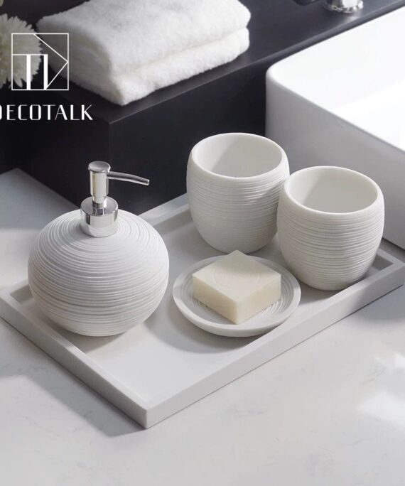 Speckled Sandstone Bathroom Set