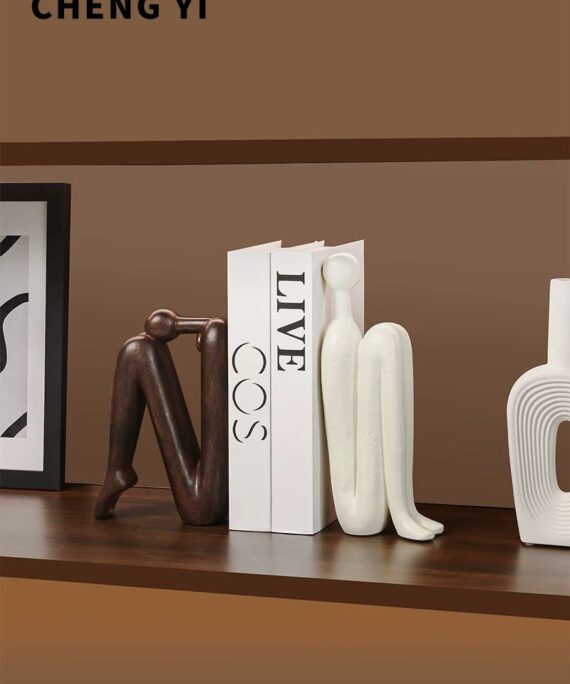 The Silhouette | Abstract Figure Bookends