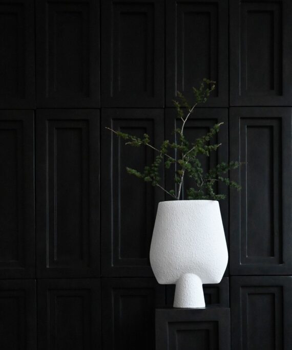 Origami Porcelain Vase Duo