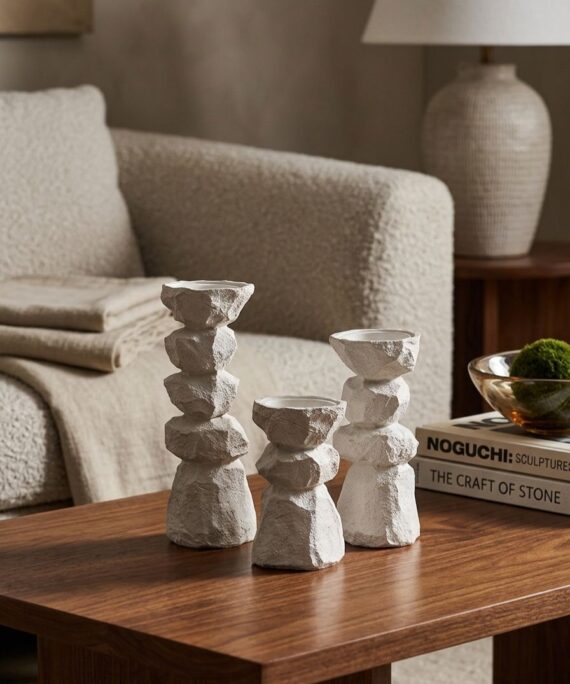 Nordic Spires | Taper Candle Holder Set
