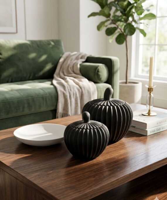 The Ripple Jars | Decorative Resin Canister Set