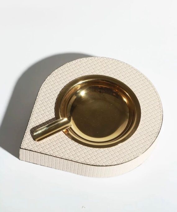 Leather-Wrapped Ashtray