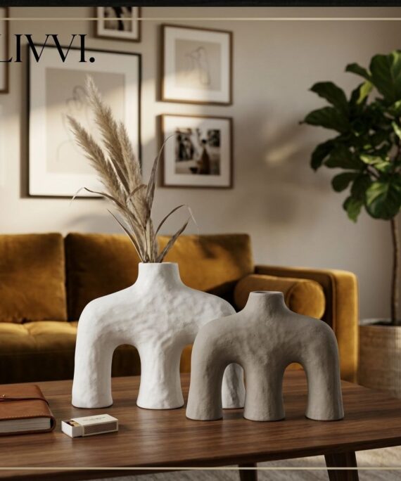 Artisan Ridged Gourd Vase