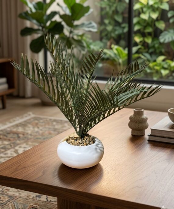 Textured Sandstone Floor Vase
