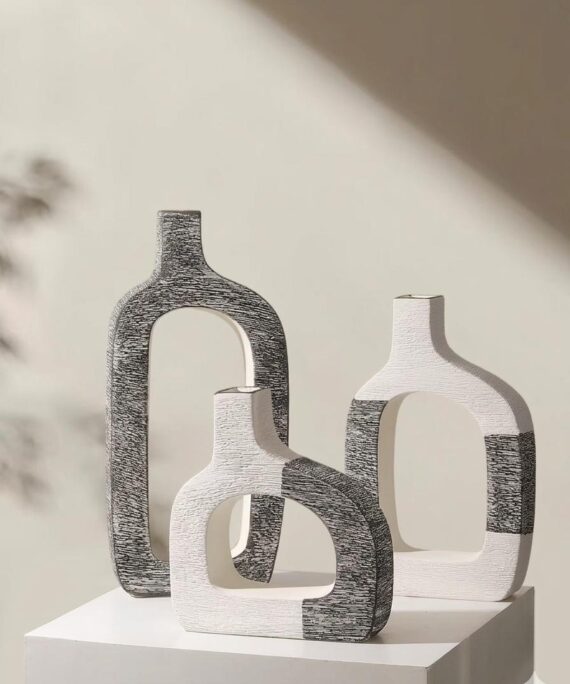 The Zenith Textured Vase Trio