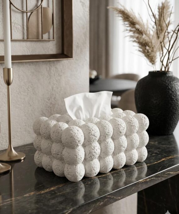 The Grotto Textured Resin Tissue Box