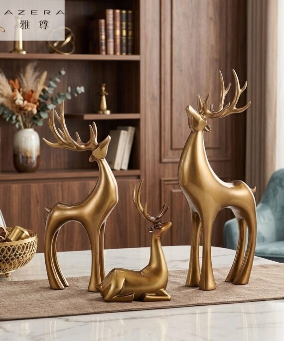 livvi Elegant Deer Figurine Set