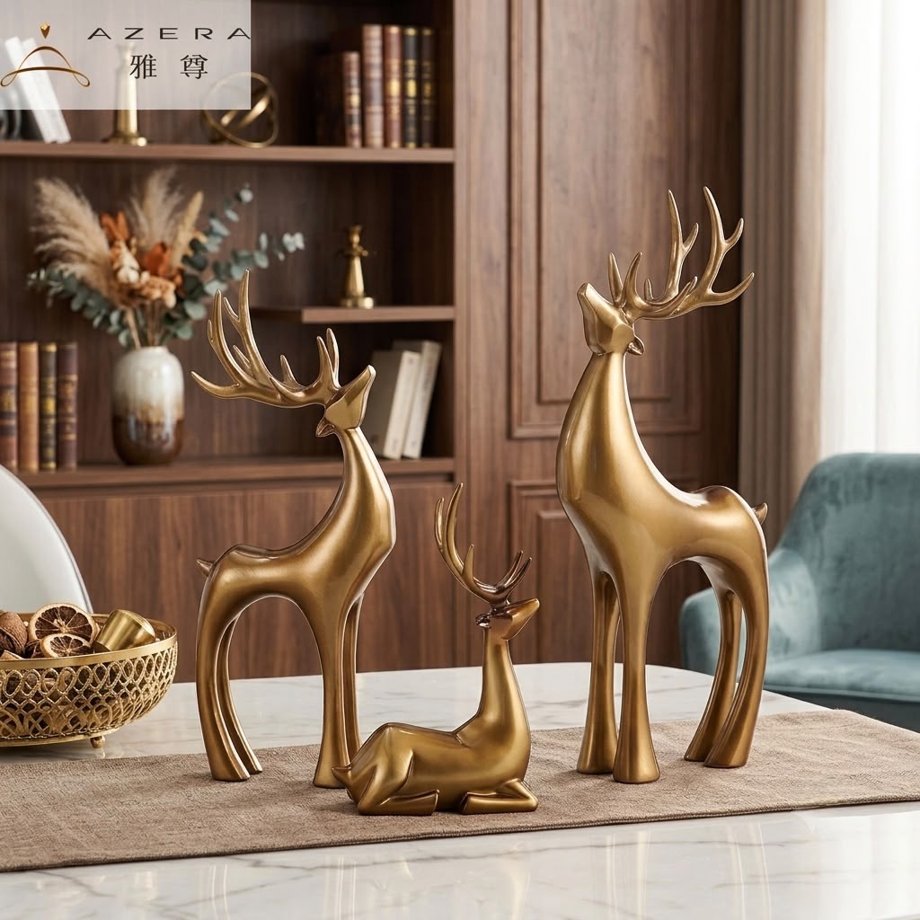 livvi Elegant Deer Figurine Set