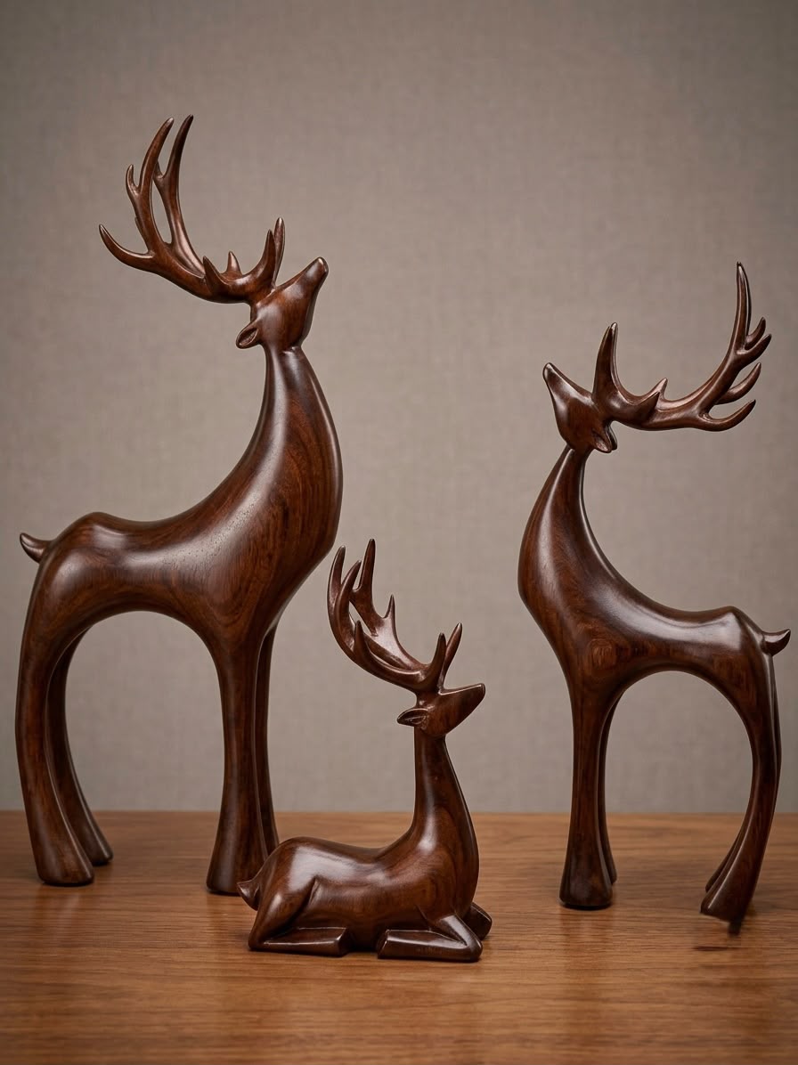 livvi Elegant Deer Figurine Set - Image 4