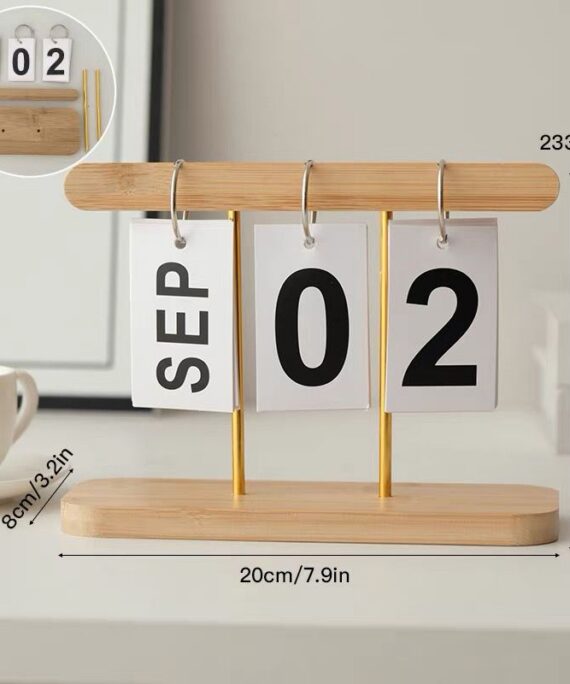 The "Everlasting" Wooden Flip Calendar