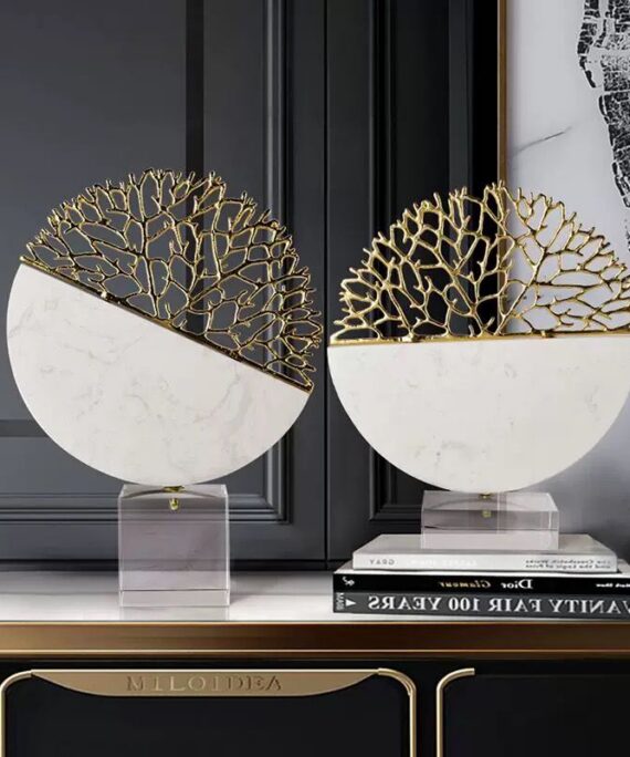 Elysian" Branch & Stone Accents – Set of 2