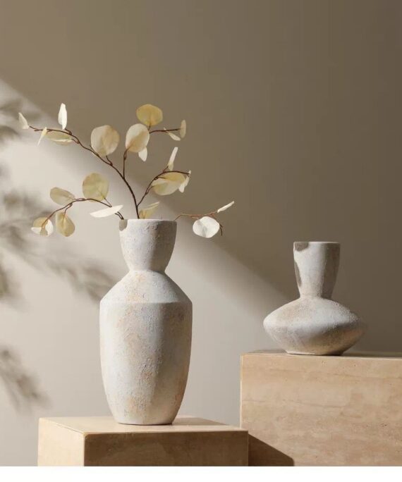 The "Mesa" Ribbed Ceramic Vase (Available in 2 Sizes)