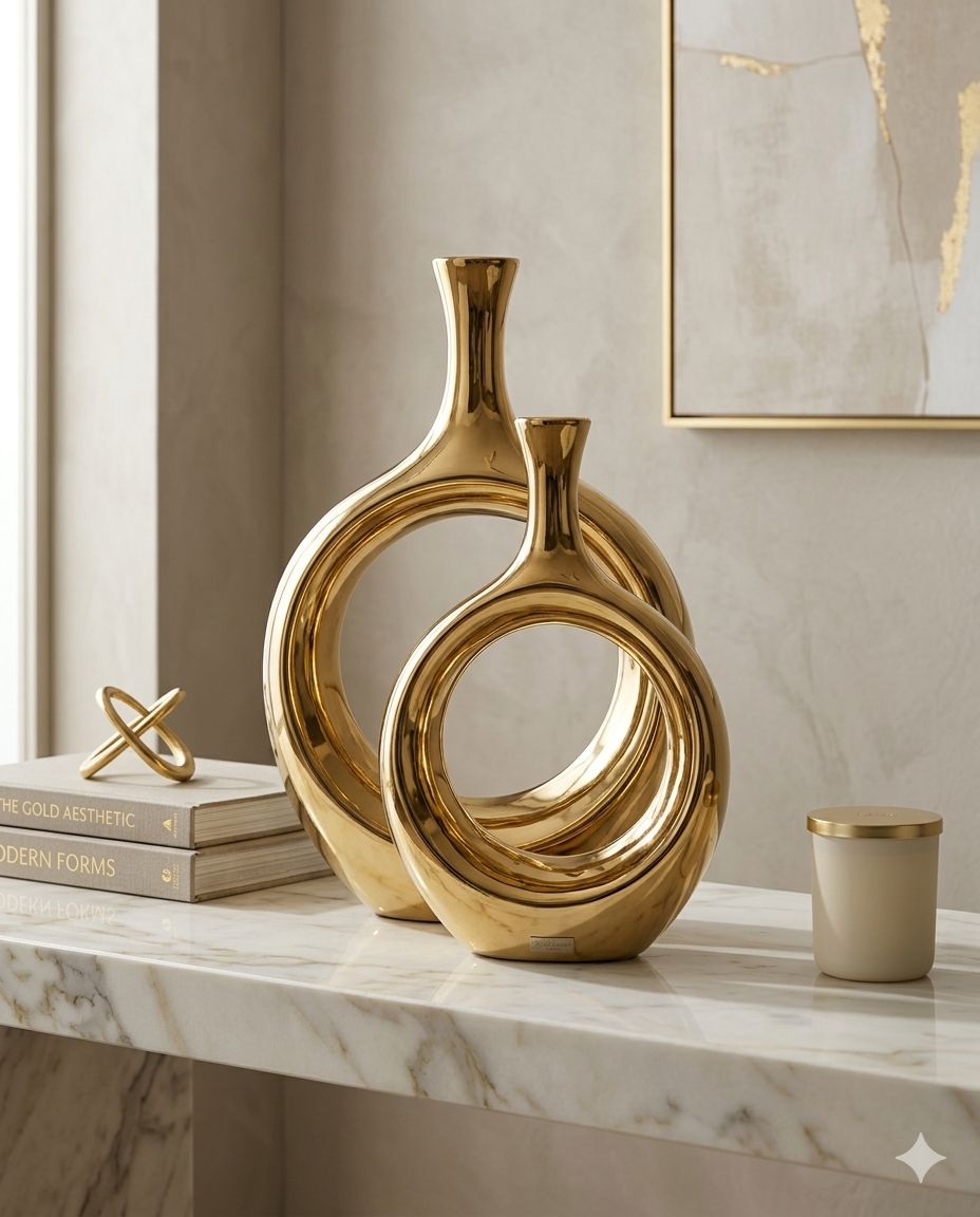 The "Linea" Ribbed Ceramic Set (Set of 2)