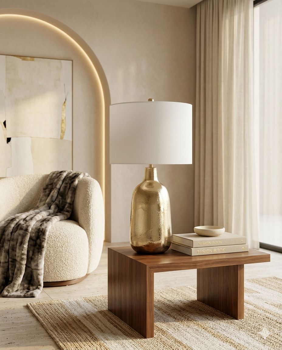 "Elixir" Luxury Gold Ceramic Lamp