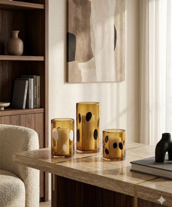 The "Obsidian" Heavy Glass Vase (Available in 3 Sizes)