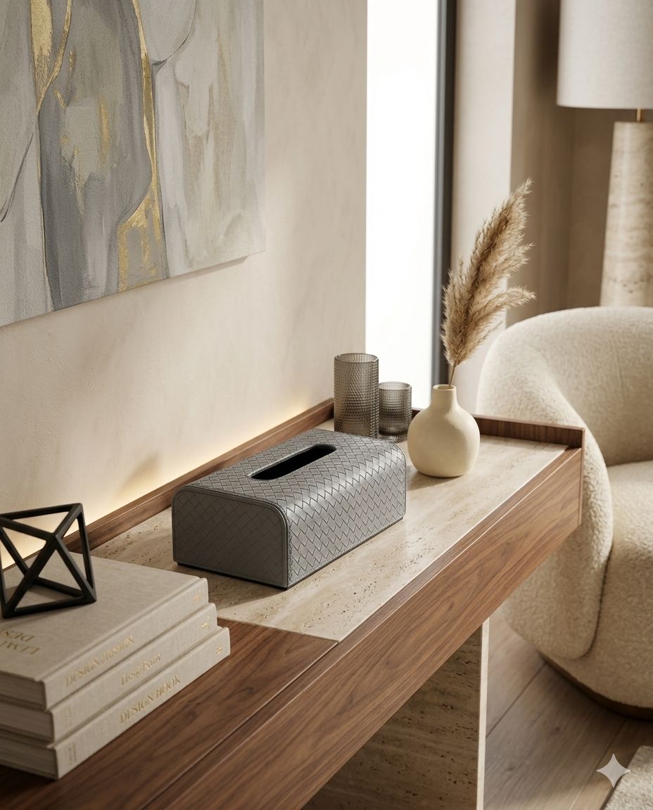 Leather Tissue Box