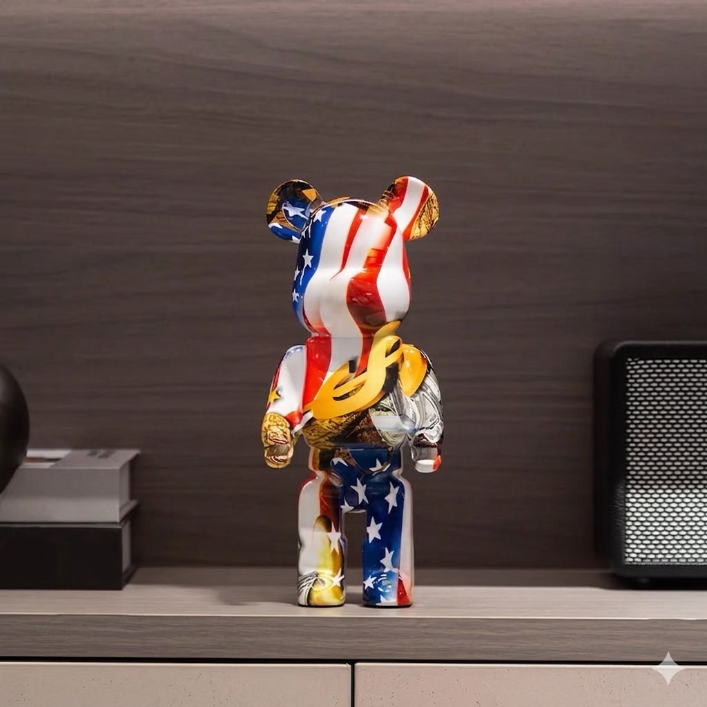 Contemporary Pop Art Bear Sculpture - Image 4