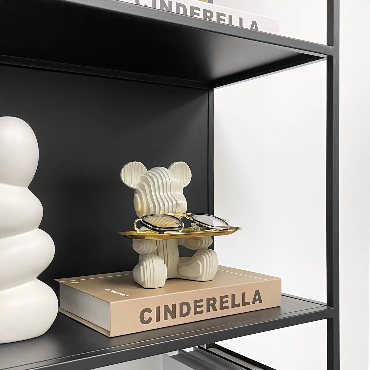Architectural Resin Bear Catchall Tray - Image 3