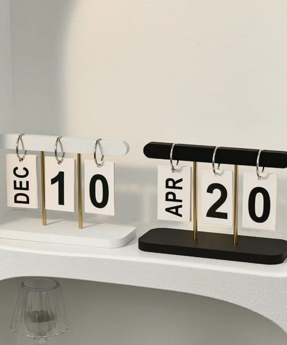 Minimalist Perpetual Flip Calendar