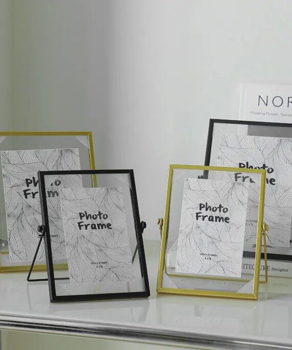 Minimalist Floating Metal Photo Frame