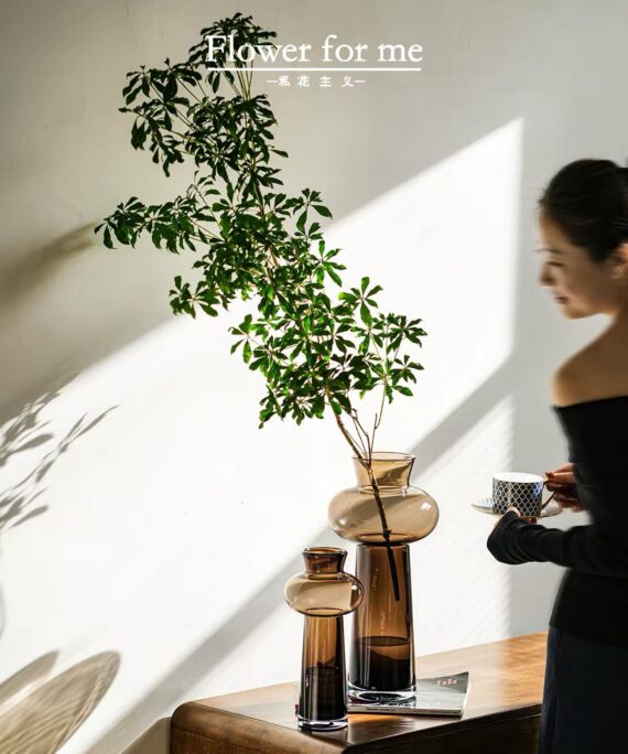 Artisan Sculptural Glass Vase
