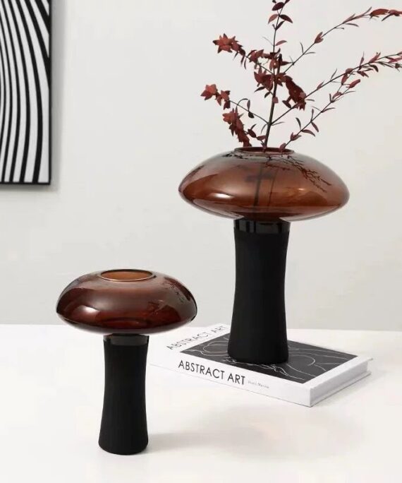 Modern Sculptural Mushroom Vase