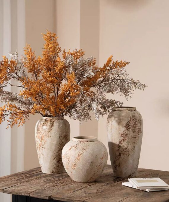 Livvi Terra Textured Porcelain Vase