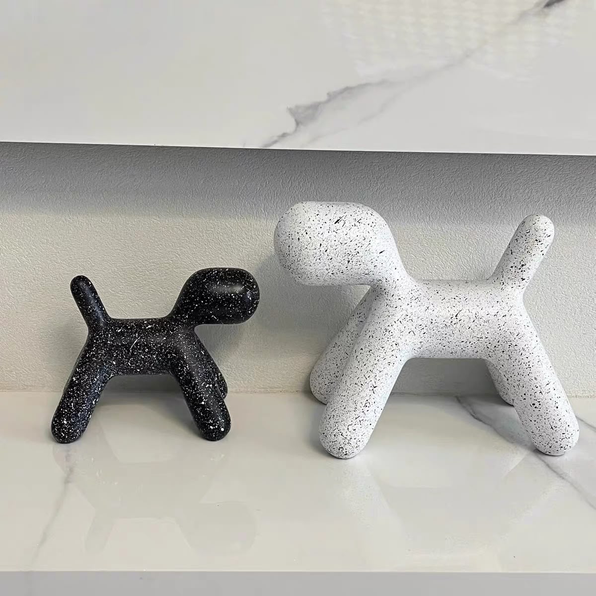 livvi Speckled Puppy Sculpture(SET OF 2) - Image 2