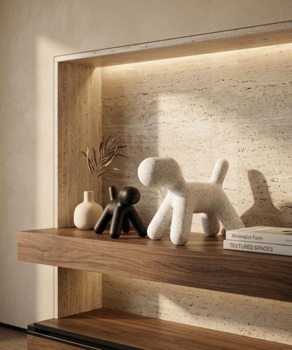 livvi Speckled Puppy Sculpture(SET OF 2)