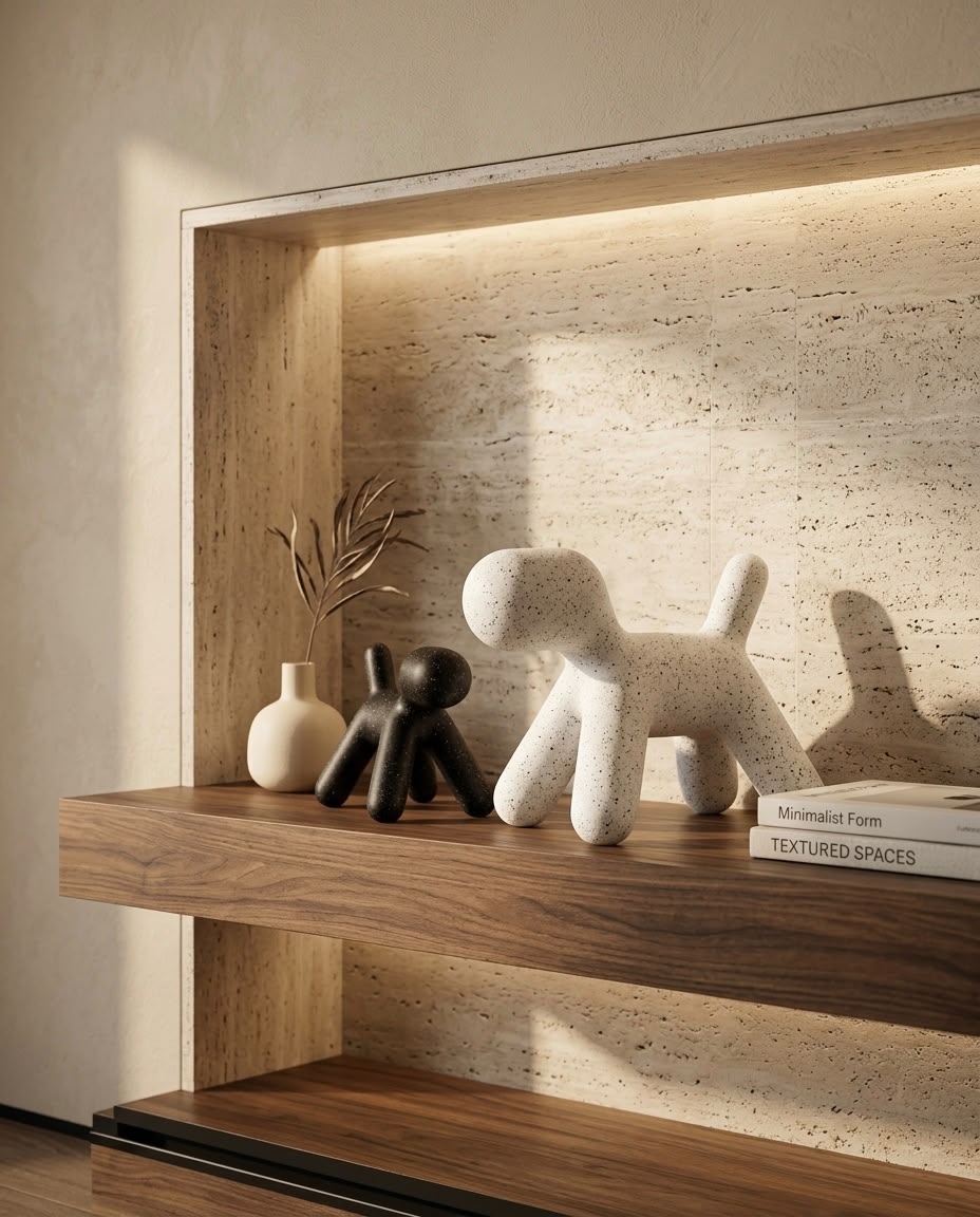 livvi Speckled Puppy Sculpture(SET OF 2)