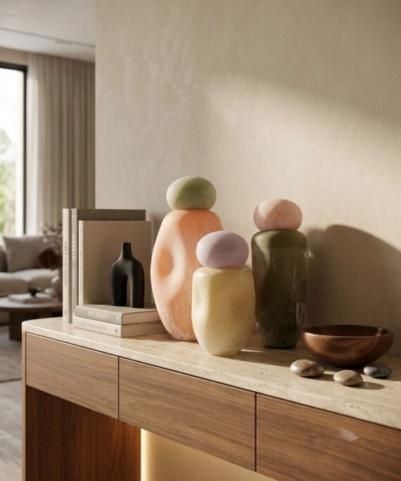 livvi Pebble Pastels Glass Vase