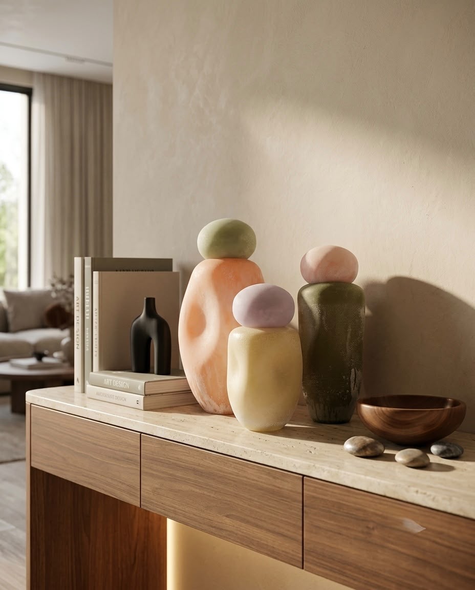 livvi Pebble Pastels Glass Vase