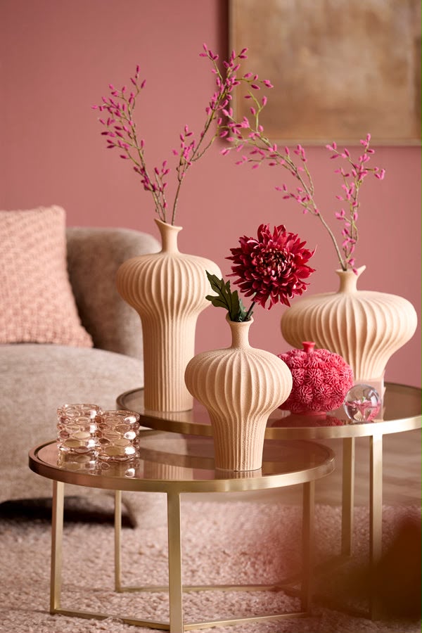 livvi Ribbed Terracotta Ceramic Vase (SET OF 2) - Image 3