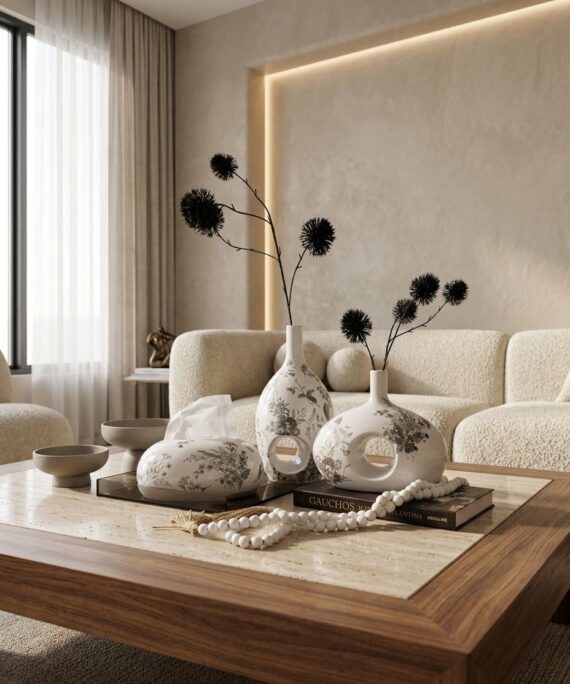 livvi Botanical Toile Ceramic Accent Collection