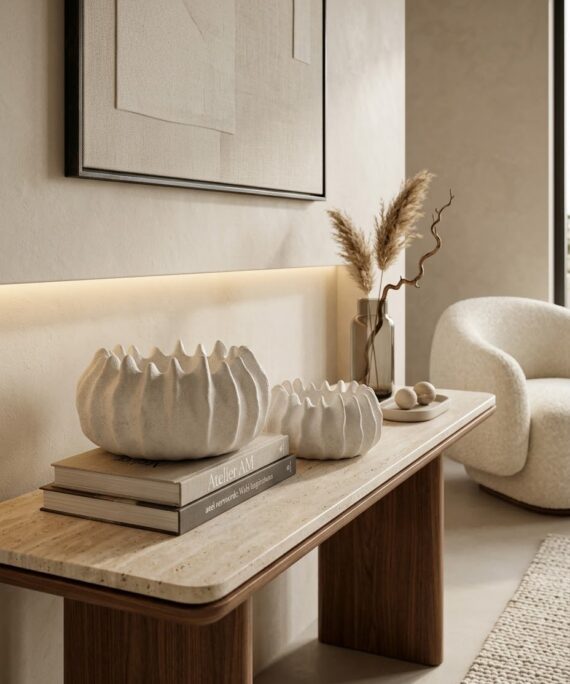 Livvi Sculptural Wavy Resin Bowl