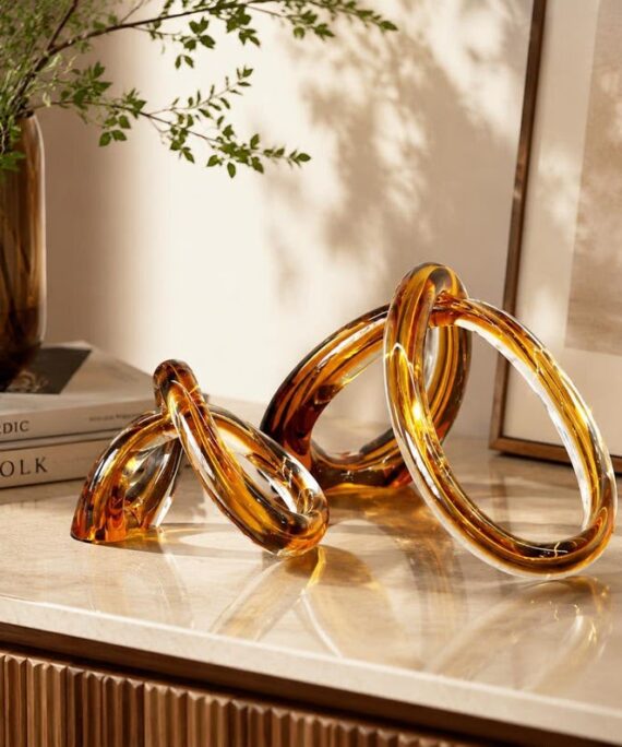 Livvi Twisted Glass Sculptural Object