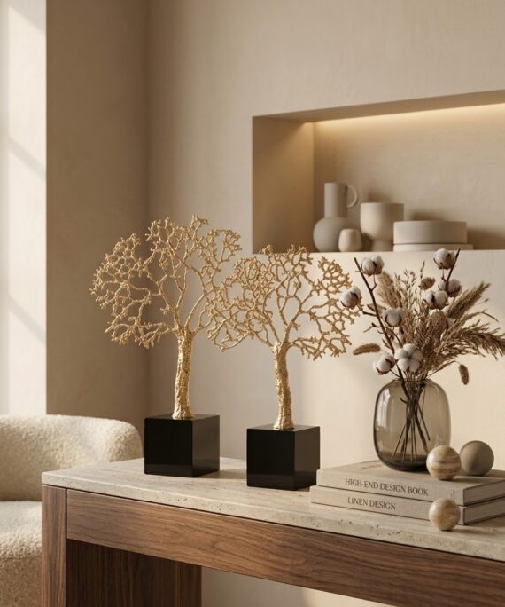 Livvi Golden Tree of Life Sculpture