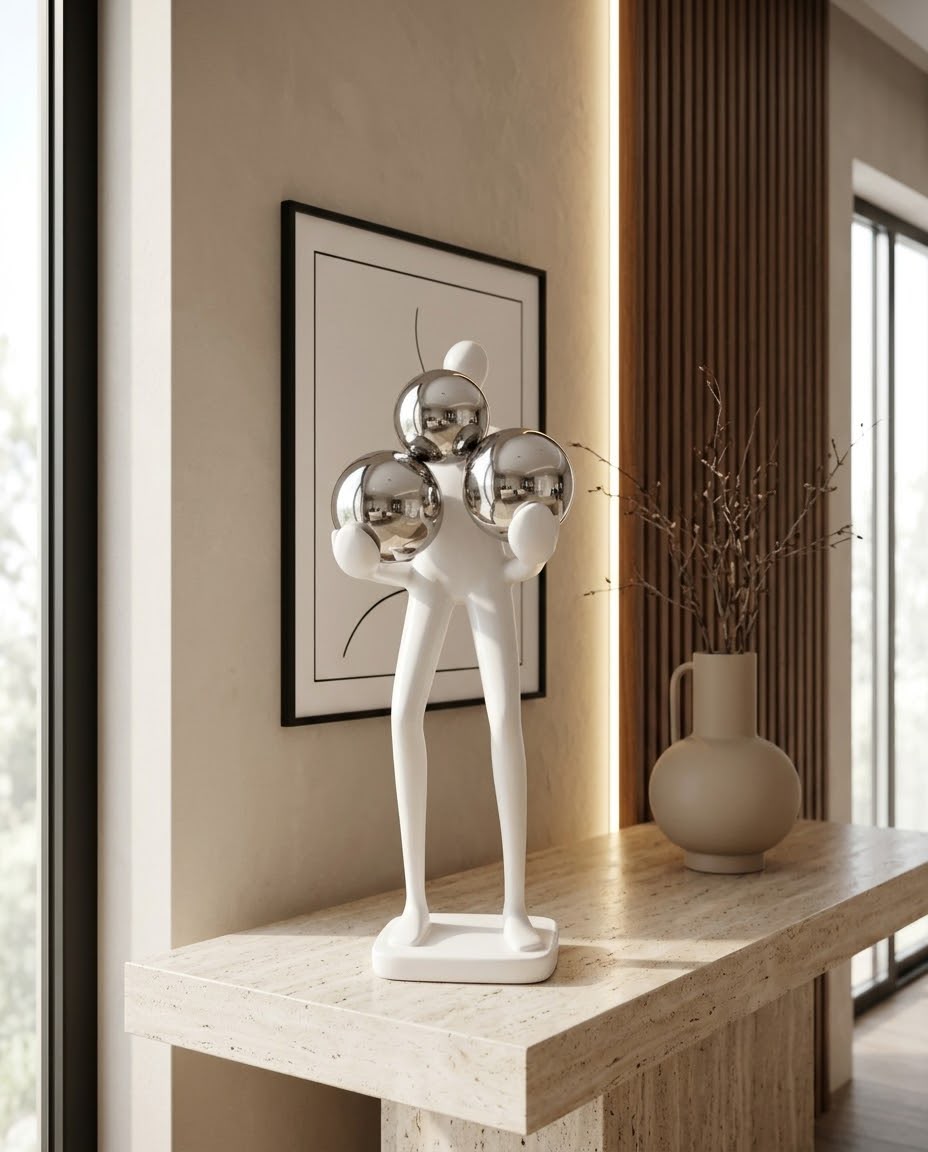 Livvi Modern Sphere Holder Figurines - Image 3