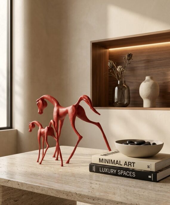 Livvi Avant-Garde Iron Horse Sculpture
