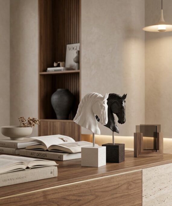 Livvi Majestic Horse Head Bust Sculpture