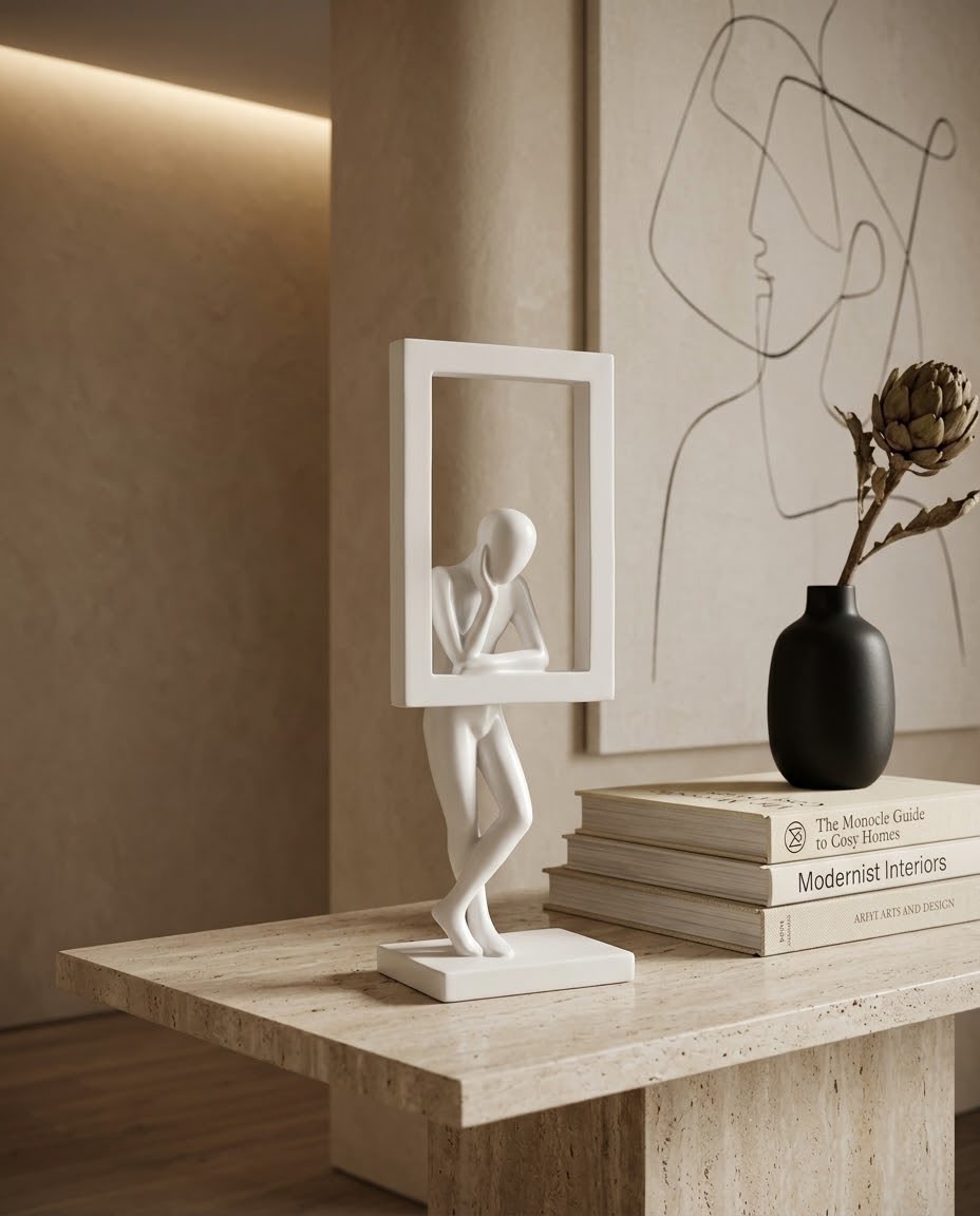 Livvi Minimalist Framed Silhouette Statues - Image 4