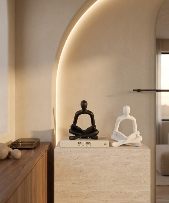 Livvi Modern Seated Human Resin Sculpture