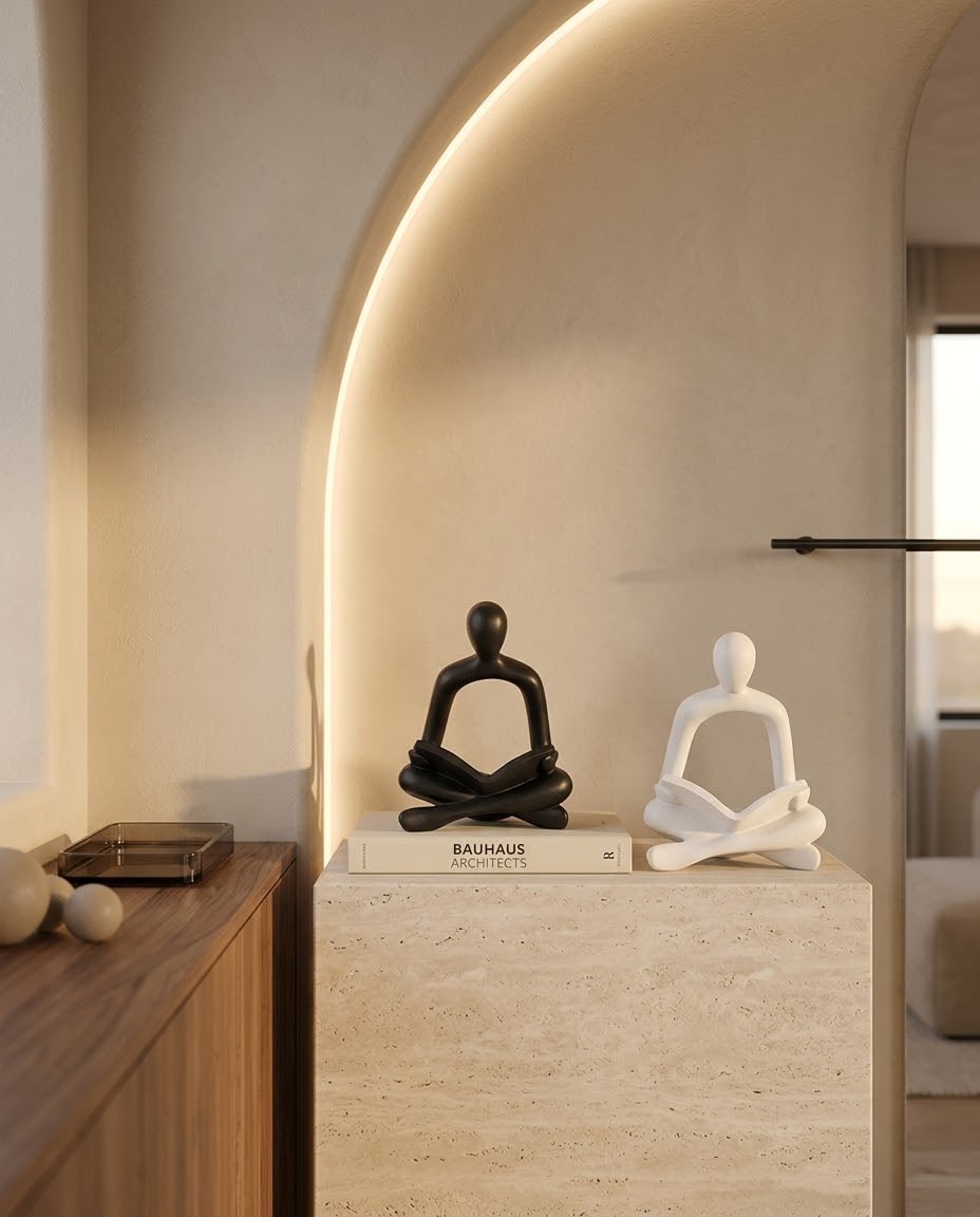 Livvi Modern Seated Human Resin Sculpture
