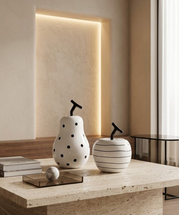 Livvi Ceramic Fruit Decor (Pear / Apple)