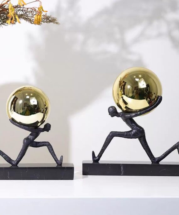 Livvi Modern Sphere Bearer Resin Figurine